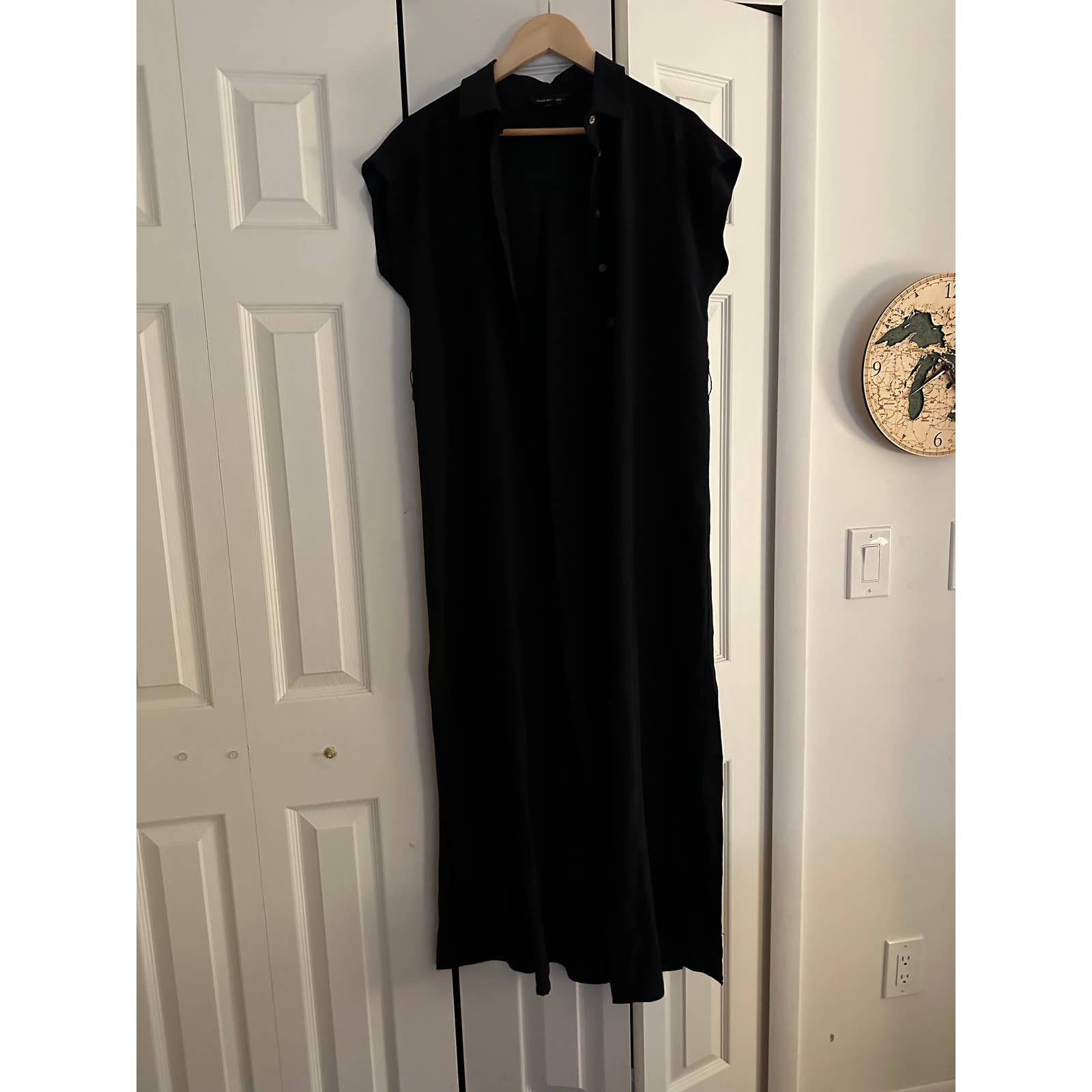 Club Monaco 4 Danielle Black Silk Dress (No Belt)